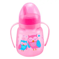 COPO TREINAMENTO  CORUJINHA PETITA ROSA 240ML