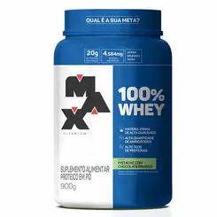 WHEY 100% PISTACHE MAX TITANIUM 900G