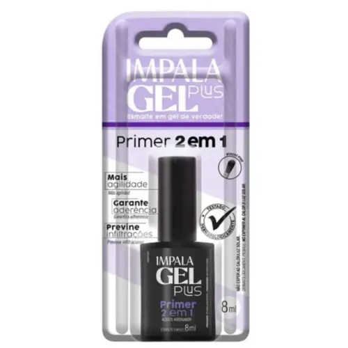 ESMALTE IMPALA PLUS GEL PRIMER 2 EM 1 8ML