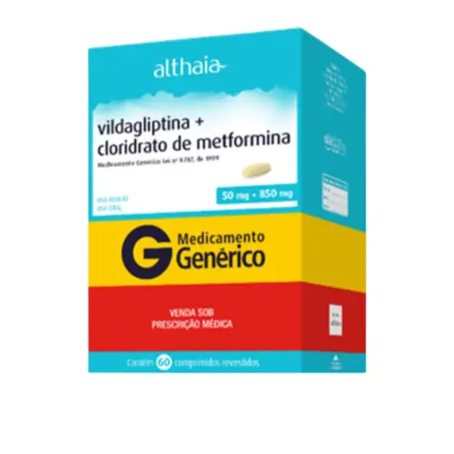 VILDAGLIPTINA + METFORMINA 50MG + 850MG C/60 COMPRIMIDOS ALTHAIA