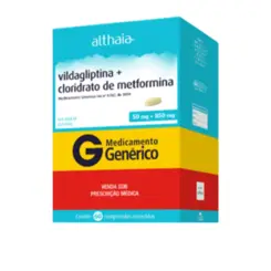 VILDAGLIPTINA + METFORMINA 50MG + 850MG C/60 COMPRIMIDOS ALTHAIA