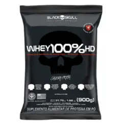 WHEY 100% BLACK SKULL MORANGO 900G