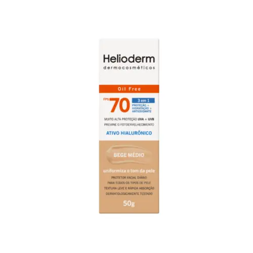 HELIODERM FACIAL 70 3X1 50G COR 3.0