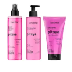 KIT HIDRATANTE + ESFOLIANTE + BODY SPLASH LABOTRAT PITAYA