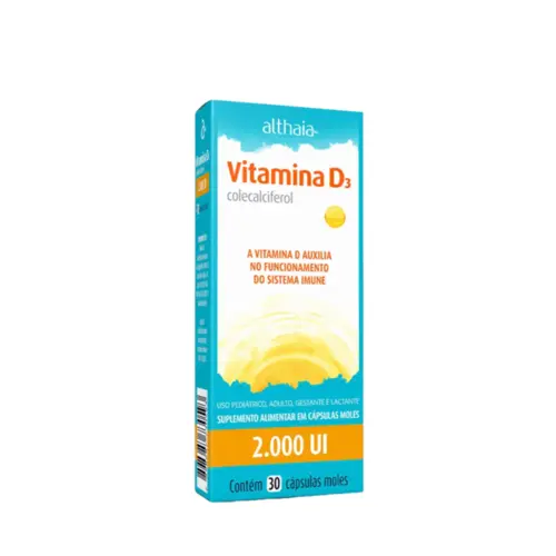 VITAMINA D 2000UI C/30 CÁPSULAS MOLES ALTHAIA
