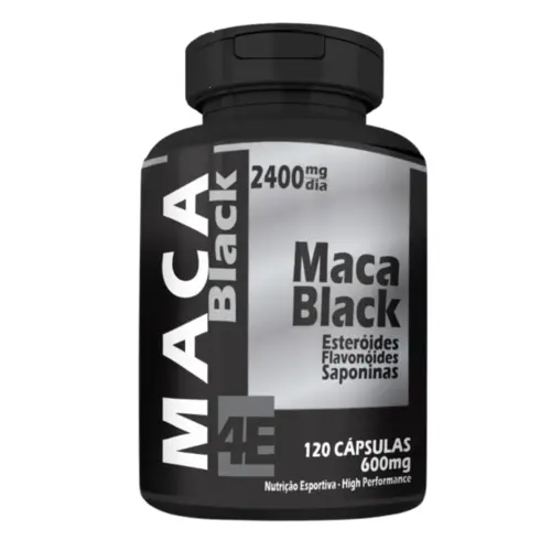 MACA PERUANA BLACK 600MG 4 ELEMENTOS   C/120 CÁPSULAS