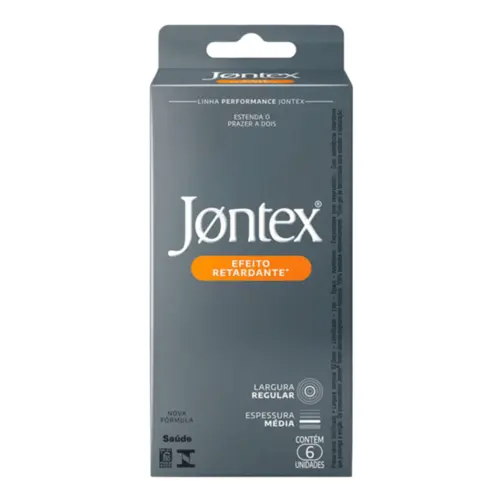 PRESERVATIVO JONTEX EFEITO RETARDANTE C/6 UNIDADES