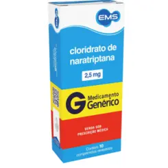 CLORIDRATO NARATRIPTANA 2,5MG  C/10 COMPRIMIDOS EMS