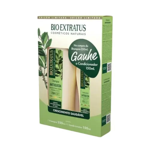 KIT SHAMPOO + CONDICIONADOR ANTIQUEDA BIO EXTRATUS 250ML + 150ML