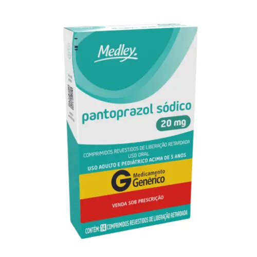 PANTOPRAZOL 20MG C/14 COMPRIMIDOS  REVESTIDOS  LIBERACÃO  PROLONGADO MEDLEYA