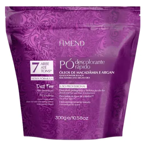 PÓ DESCOLORANTE  ÓLEOS DE  MACADÂMIA E ARGAN 300G