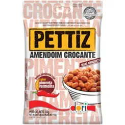 AMENDOIM PETTIZ PIMENTA VERMELHA 120G