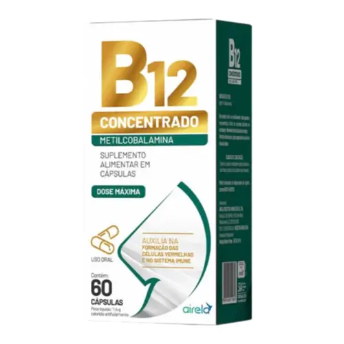 B12 CONCENTRADO C/ 60 CÁPSULAS AIRELA