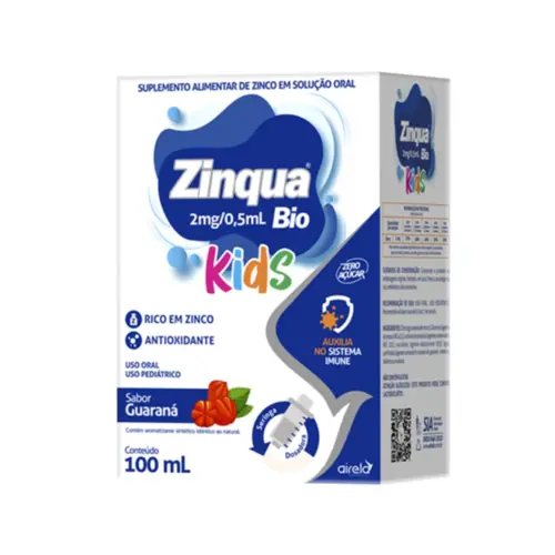 SOLUCÃO ORAL ZINQUA BIO KIDS 100ML