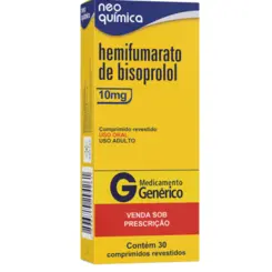 HEMIFUMARATO DE BISOPROLO 10MG C/30COMPRIMIDOS NEO QUÍMICA