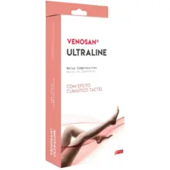 MEIA DE COMPRESSÃO VENOSAN ULTRALINE 4000 20-30  AGH G CURTA  PÉ ABERTO BEGE