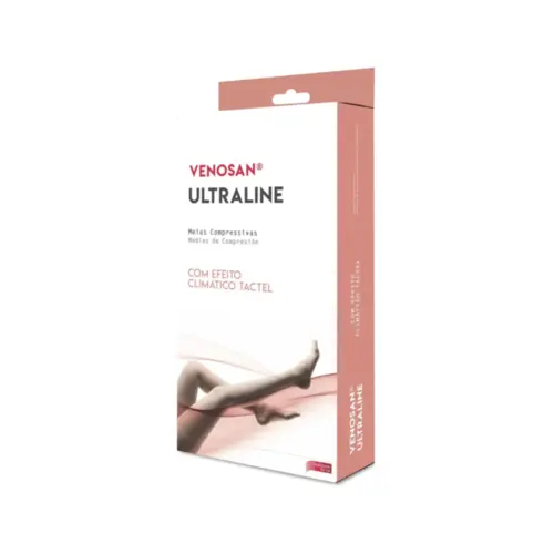 MEIA DE COMPRESSÃO VENOSAN ULTRALINE 4000 AD 20-30  G CURTA PÉ ABERTO  BEGE