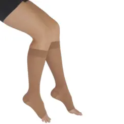 MEIA DE COMPRESSÃO VENOSAN ULTRALINE 4000 AD 20-30  G CURTA PÉ ABERTO  BEGE