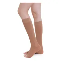 MEIA DE COMPRESSÃO VENOSAN ULTRALINE 4000 AD 20-30  M CURTA PÉ ABERTO BEGE