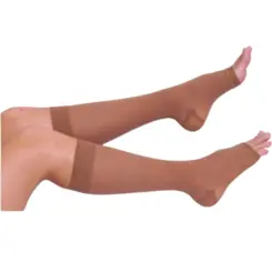 MEIA DE COMPRESSÃO VENOSAN 6000 20-30  AD M  CURTA PÉ ABERTO UNISSEX BRONZE