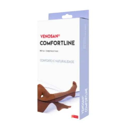 MEIA VENOSAN COMFORTLINE 20-30  AGH G CURTA PÉ ABERTO BEGE
