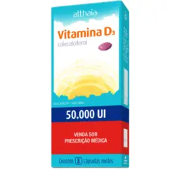 VITAMINA D3 50.000UI C/8 CÁPSULAS ALTHAIA