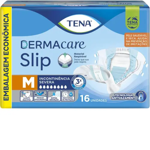 FRALDA GERIÁTRICA TENA DERMACARE M C/16 UNIDADES