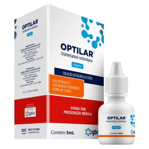 OPTILAR 5MG/ML SOLUCÃO OFTÁLMICA 5ML