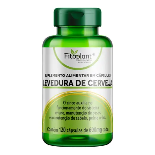LEVEDURA CERVEJA C/120 CÁPSULAS FITOPLANT