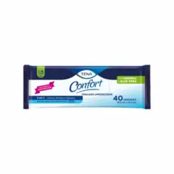 TOALHAS UMEDECIDAS TENA CONFORT  C/40 UNIDADES COM  CAMOMILAE ALOE VERA