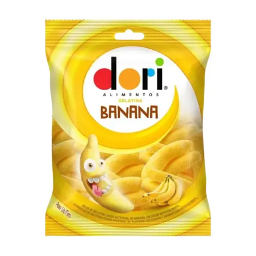 BALA GELATINA DORI BANANA  60G