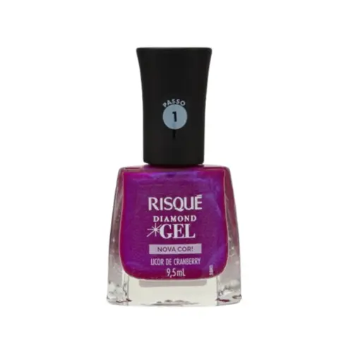 ESMALTE RISQUE DIAMOND GEL LICOR DE CRANBERRY 8ML