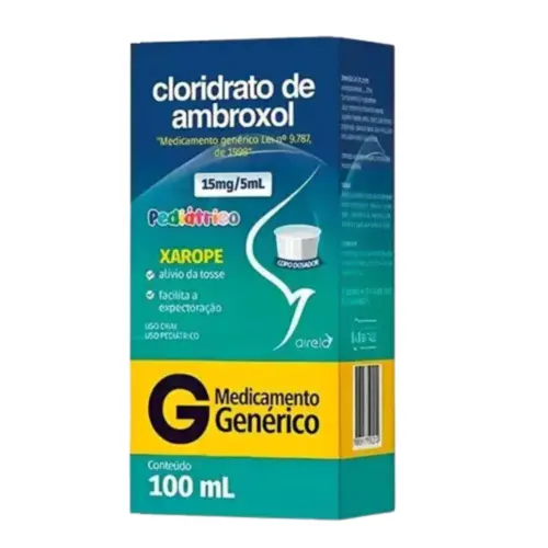 CLORIDRATO DE AMBROXOL  15MG/5ML XAROPE  PEDIÁTRICO AIRELA 100ML