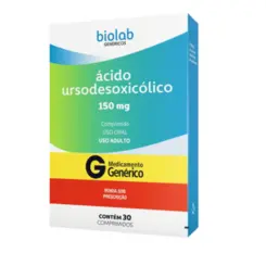ÁCIDO URSODESOXICOLICO 150MG C/30COMPRIMIDOS BIOLAB