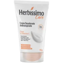 DESODORANTE CREME HERBISSIMO CARE  COCO E VITAMINA C 55G
