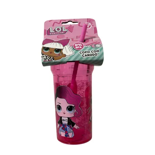 COPO COM CANUDO ROCK ON LOL NEOPAN  460ML