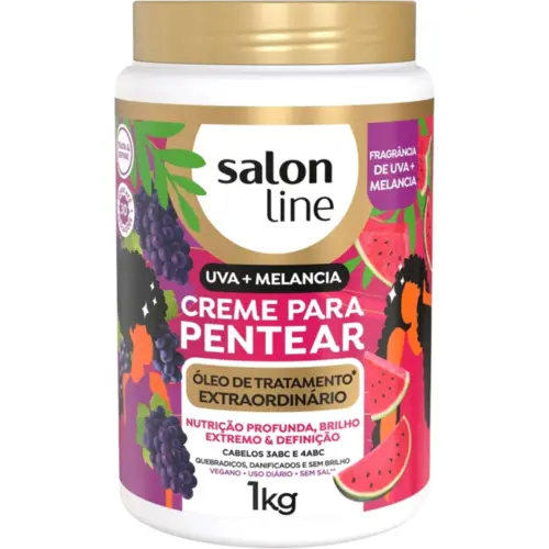 CREME PARA PENTEAR KIDS SALON LINE UVA E MELANCIA 1KG