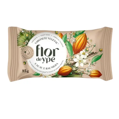SABONETE FLOR YPE  CACAU BAUNILHA 85G