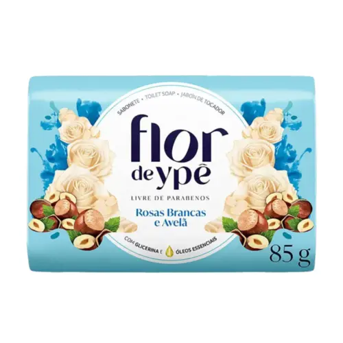 SABONETE FLOR YPE ROSAS BRANCA  85G