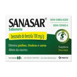 SABONETE SANASAR ERVA-DOCE  100MG/G 60G