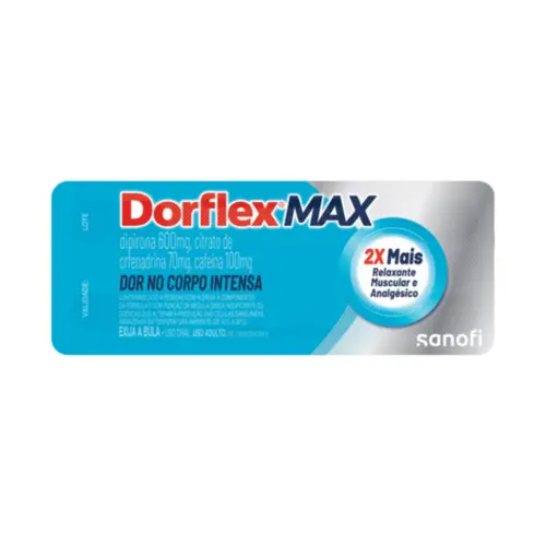 DORFLEX MAX CARTELA C/4 COMPRIMIDOS