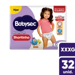 FRALDA BABYSEC SHORTINHO XXXG C/32 UNIDADES