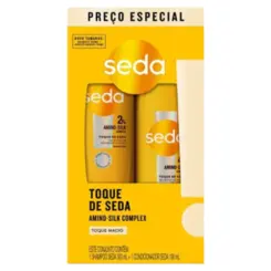 KIT SHAMPOO SEDA TOQUE DE SEDA 300ML  + CONDICIONADOR 190ML AMINO SILK