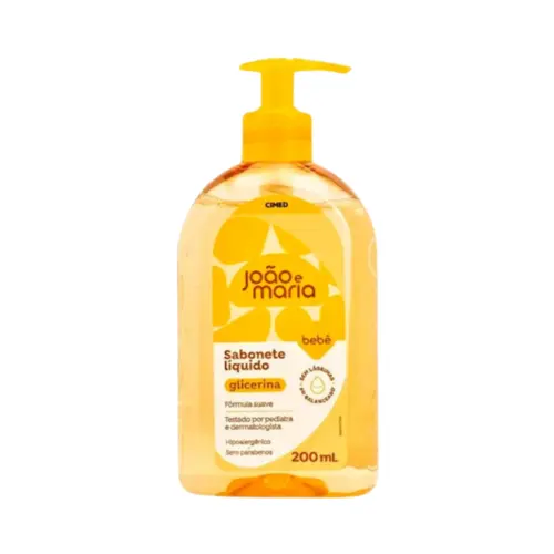 SABONETE LÍQUIDO JOÃO E MARIA GLICERINA 200ML