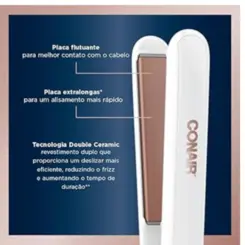 PRANCHA CONAIR DIGITAL DOUBLE CERAMIC BIVOLT