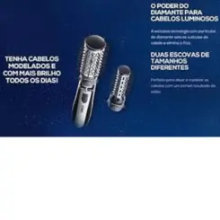 ESCOVA SECADORA ROTATIVA AIR BRUSH  DIAMOND BRILIANCE CONAIR 110 VOLTS