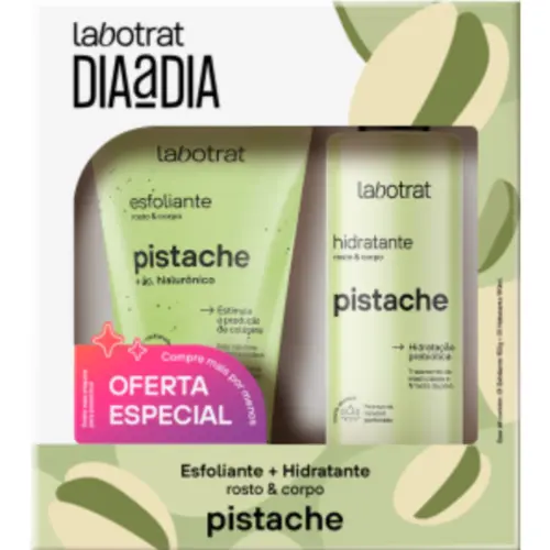 KIT LABOTRAT ESFOLIANTE 150G + HIDRATANTE 190ML PISTACHE