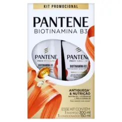 KIT SHAMPOO 300ML + CONDICIONADOR 150ML BIOTINAMINA PANTENE