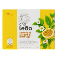 CHÁ MISTO LEÃO  CIDREIRA,CAMOMILA E MARACUJÁ  C/15 SACHÊS
