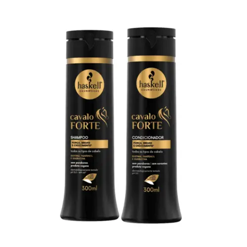 KIT CAVALO FORTE SHAMPOO + CONDICIONADOR HASKELL 300ML